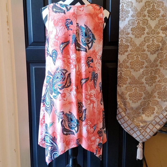 Asymmetrical Hem Summer Dress NWT Med - Picture 3 of 3